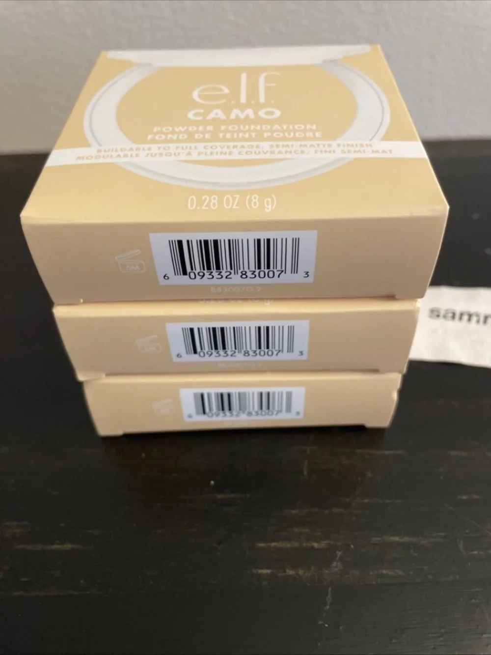 elf e.l.f. Camo Powder Foundation, Fair 140 W, x3